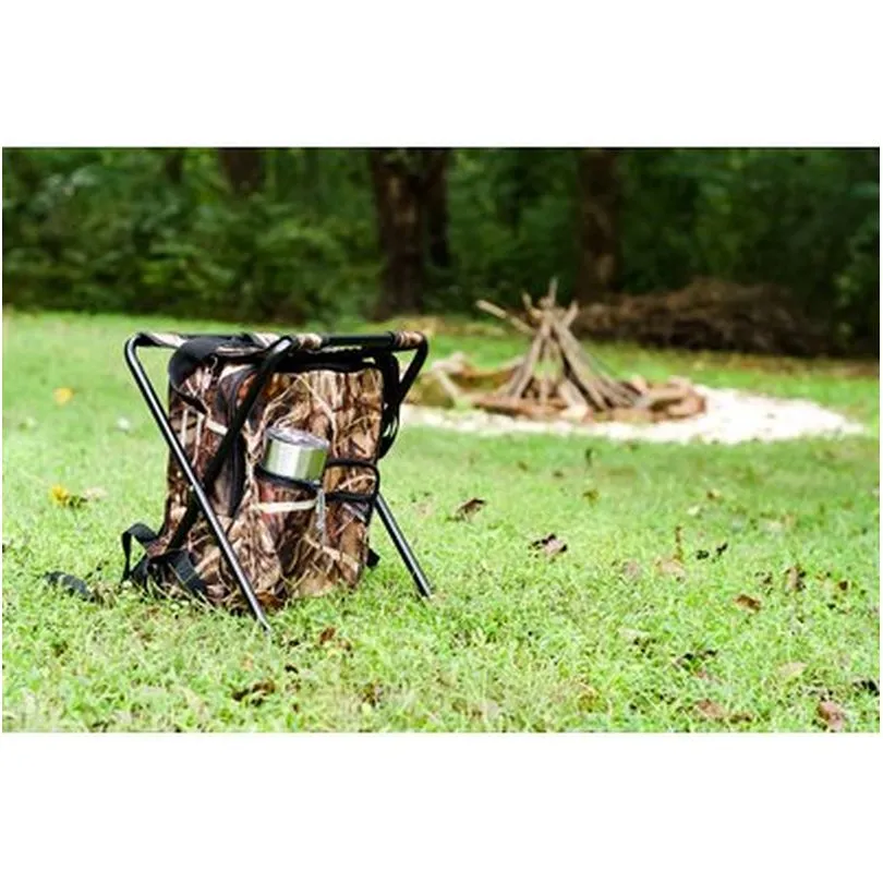 Camp Stool Backpack Cooler -Ca